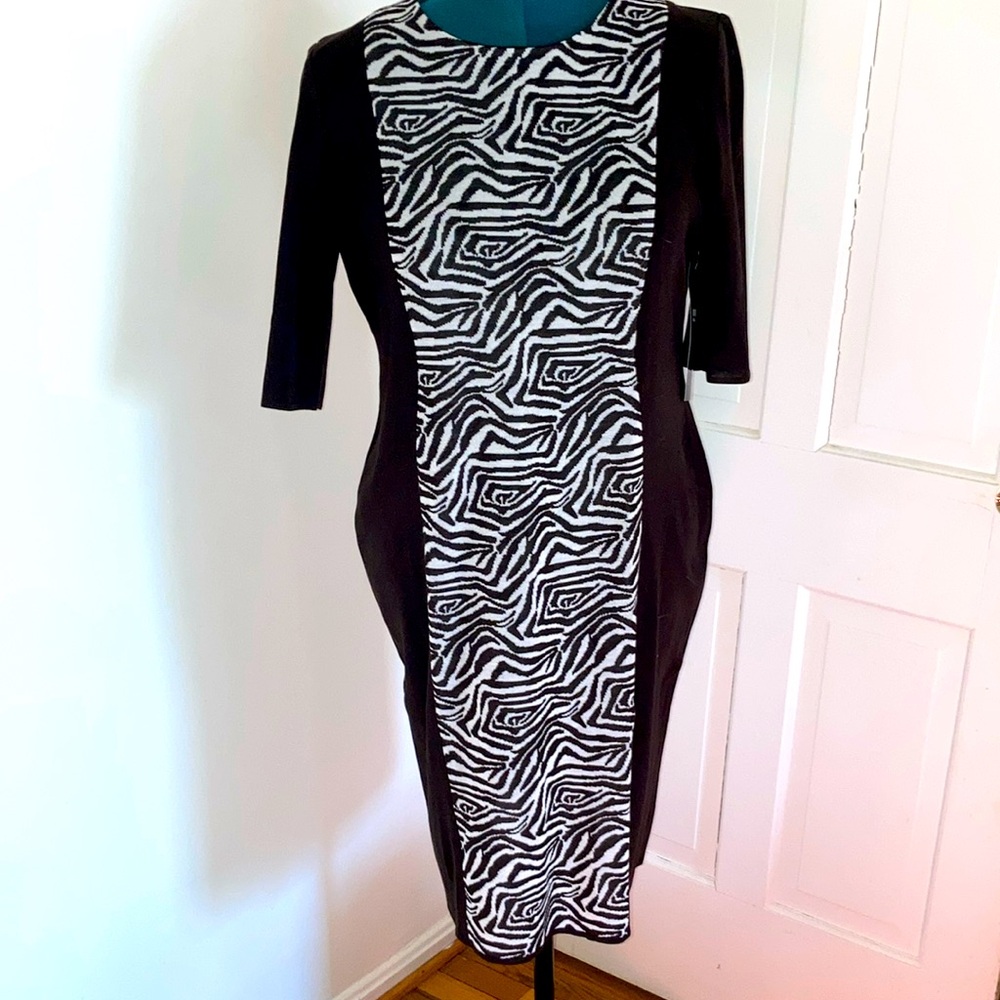 Misook XL Short Sleeved Knit Shift Dress